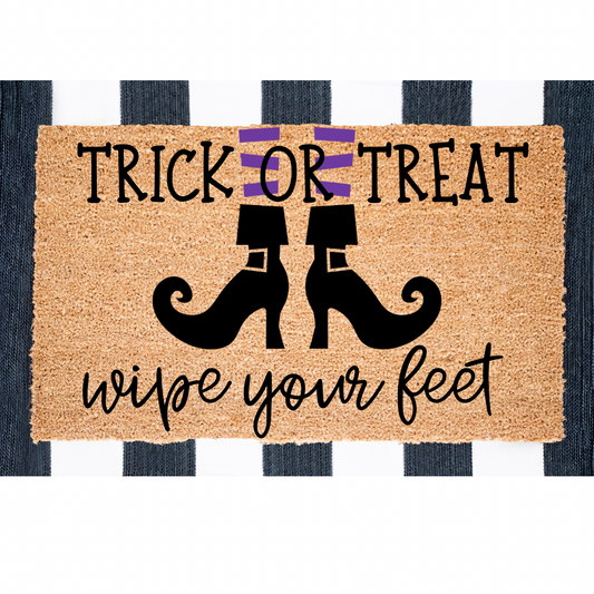 Trick or Treat Wipe Your Feet